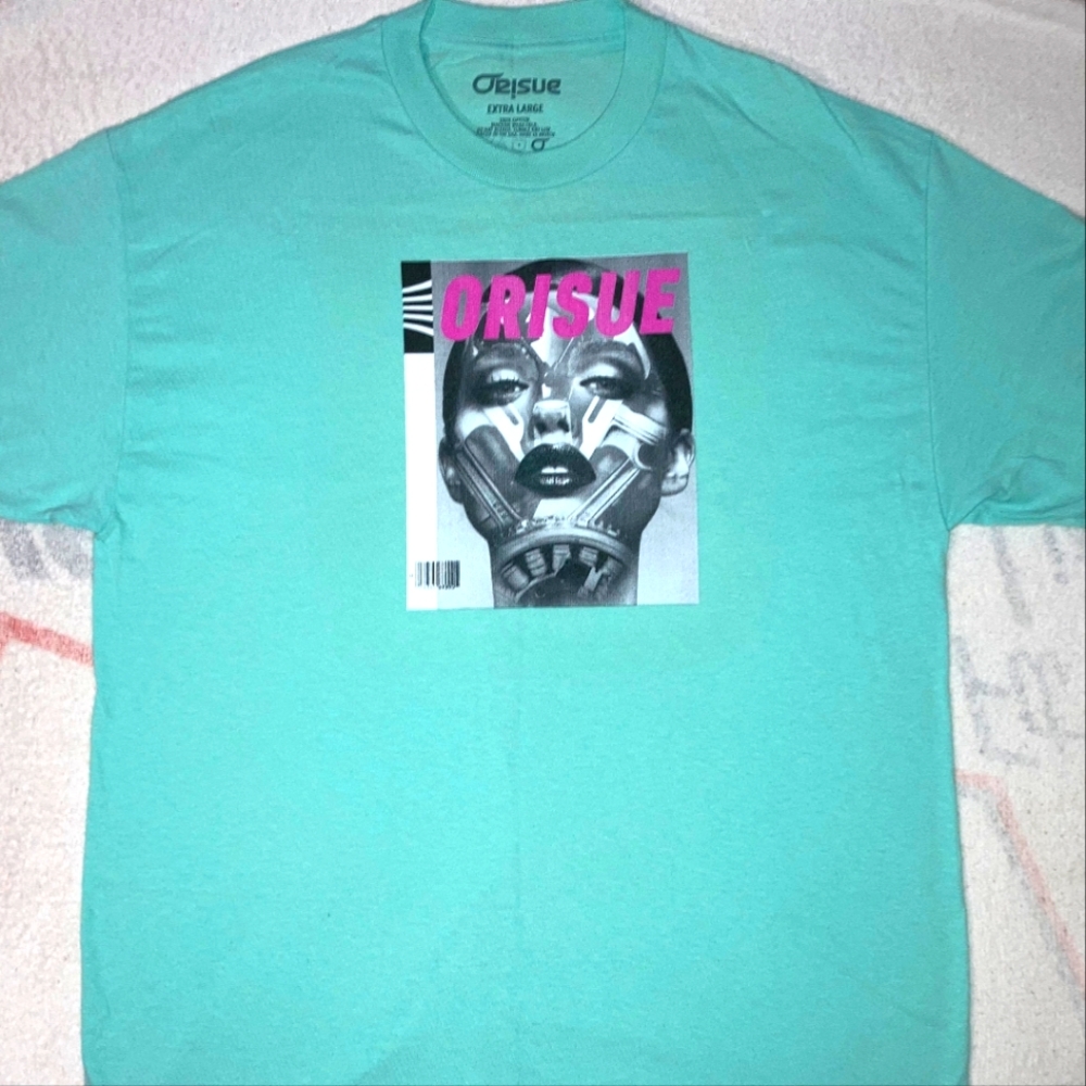 Orisue Independent Brand Graphic T shirt Mechanical Woman Size XL NWOT